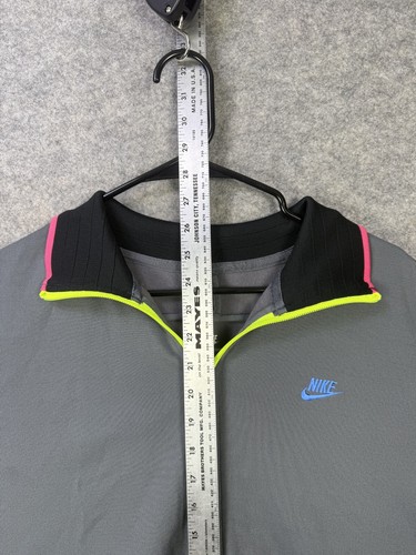 Nike Trainingsjacke Damen XL grau Retro Sportswear Full Zip Casual Fit Pullover - Bild 5 von 10