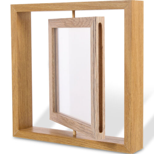  Desktop Photo Frame Decor Stand Vintage Bedroom Holder Office Nordic Wooden - 第 1/7 張圖片
