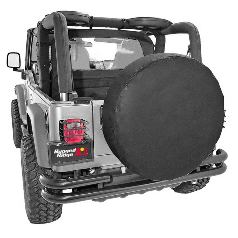 Rampage Tire Cover Fits: 1945-1958 Jeep Willys; 1959-1966 Jeep CJ3; 1959-1975 Je Foto 3 de 4