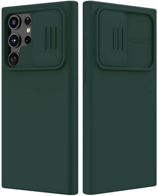 Nillkin Samsung Galaxy S22 Ultra Case with Camera Cover, CamShield Silky Silicon