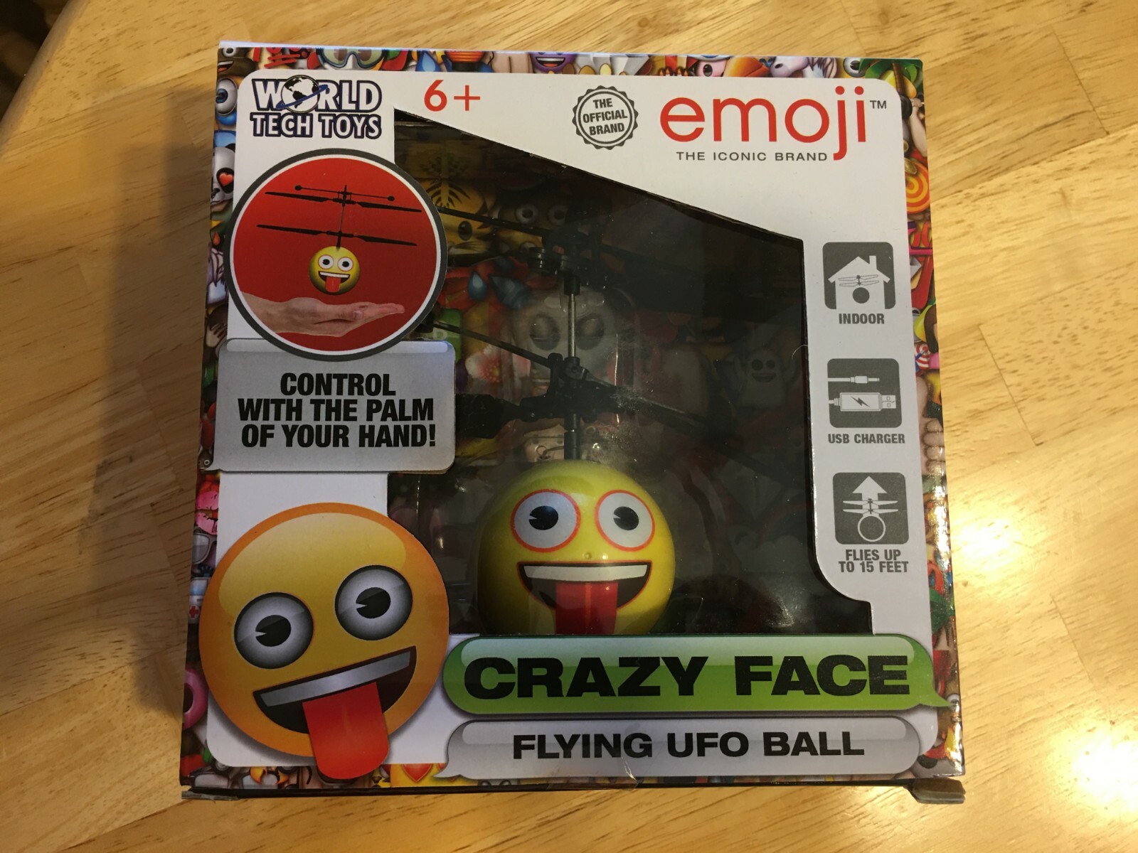 flying emoji ball