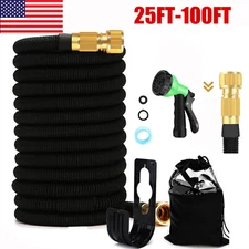 4X Stronger Deluxe Expandable Flexible Garden Hose Water Hose 100FT,25, 50, 75FT