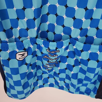 SUGOI Maillot Cyclisme Homme Bleu Manches Courtes Sport Logo (EU