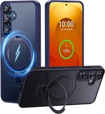 CASEKOO S25 Plus Case, Mag Ring Stand, 16FT Drop, MagSafe, Blue 6.7"