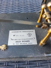 Antique Hygrometre  Barometer Joules Richard French Antique Spares Or Repair