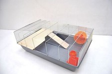 Cage Souris A Hamster à Rongeur 78x47x30cm Gris de Table avec Accessoires
