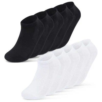 Atmungsaktive Sneaker Socken Herren Damen Sportsocken mit Mesh Baumwolle - Bild 1 von 4
