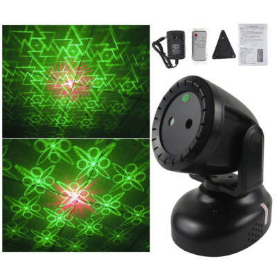Laser Mini Lighting  Green Pattern Audio Disco Light  Remote Control Moving Head