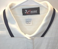 Chase Authentics Shirt Mens L Large White Button Up Short Sleeve