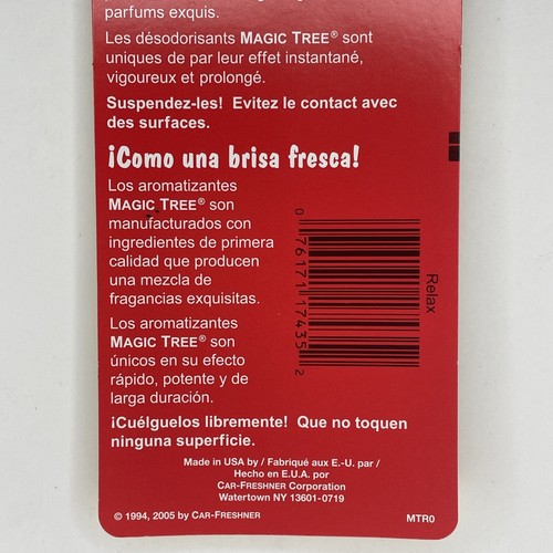 Little Tree Relax Lavender Hanging Car Air Freshener Discontinued Scent 2006 - Picture 4 of 5