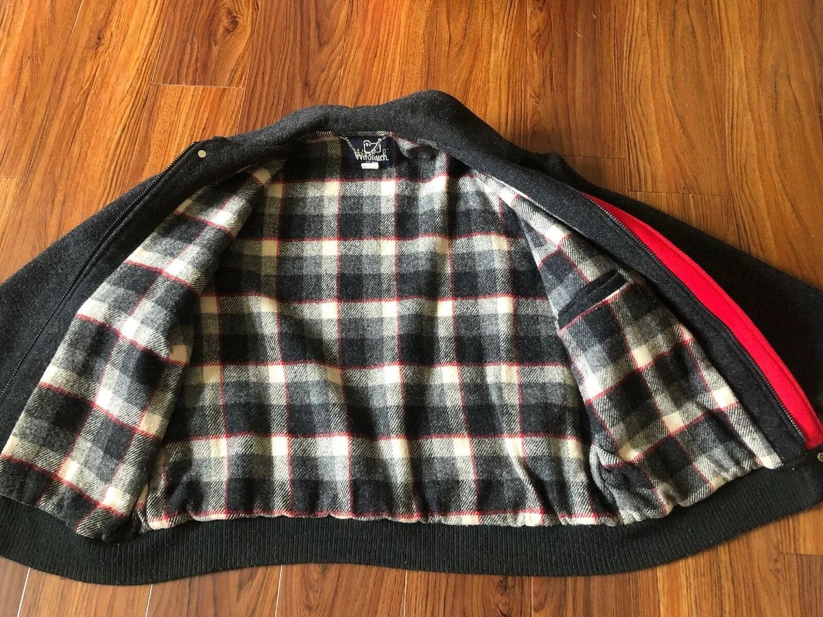 Vintage Woolrich Men's Wool Blend Flannel Lined Plaid USA