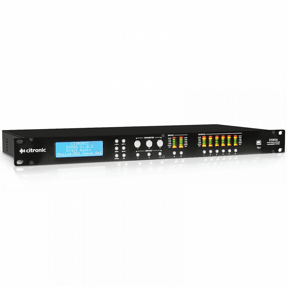 Digital Loudspeaker Speaker Management System Processor Drive Rack Mount DMS26