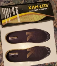 KAM-LITE All Day Comfort Performance Insole LARGE NIP anti-fatigue support 42-44
