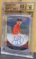2013 BOWMAN CHROME PROSPECT AUTOGRAPHS REFRACTORS #HO HENRY OWENS CARD BGS 9.5