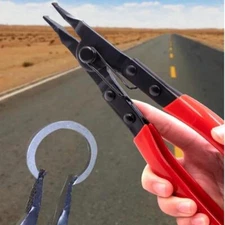 Angle Tip Lock Ring Pliers Portable for Transmission Special Circlip Pliers,