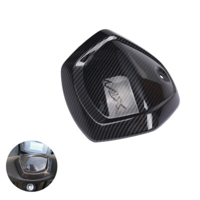 1 x Carbon Look Front Mask Cover Head Handlebar Cap For Yamaha NMAX155 2020-2023