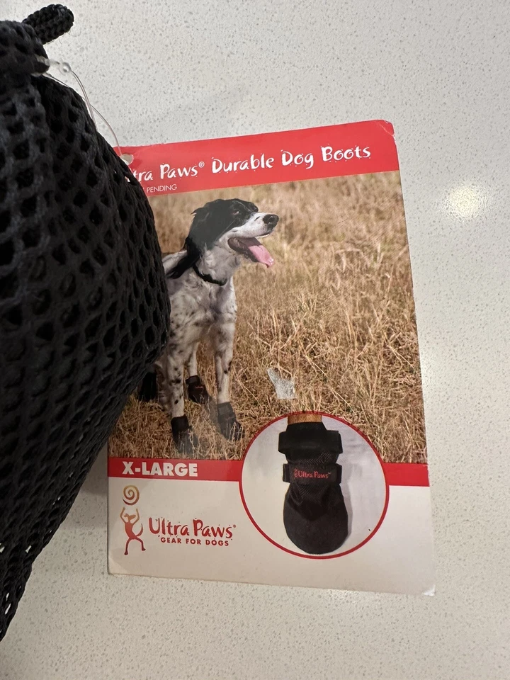 ULTRA PAWS PAWTECTORS 狗靴 XL 码狗尺寸表标签 — 第 2/4 张图片