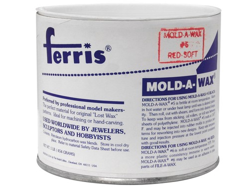 Mold-A-Wax Red Soft Ferris No 6 Wax Working Lost Wax Casting 1 pound - Picture 2 of 2