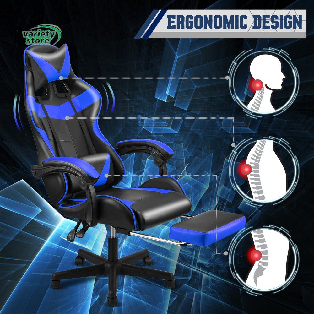 Gaming Chair Office Chair, Massage Computer Chair with Adjustable