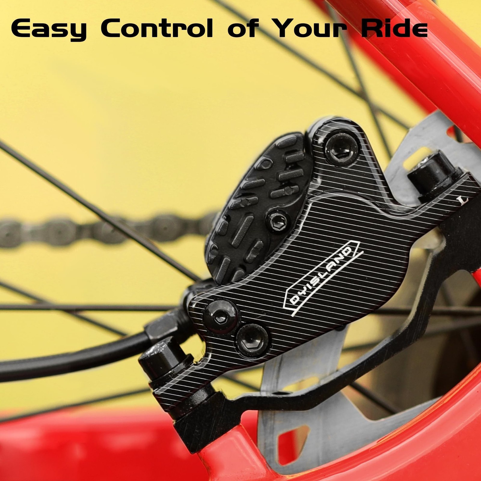 MT3S Heat Dissipation Resin Bike Disc Brake Pads with Cooling Fin,Compatible ...