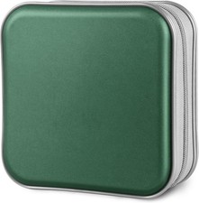 CD Case, 40 Capacity CDDVD Case Holders Wallet Hard Plastic DVD Disc Cases Stora
