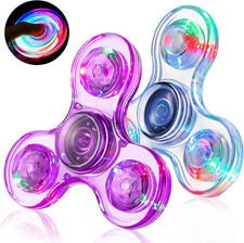 Fidget Spinners for Kids 2 Pack, Light up Sensory Fidget Toys Adults