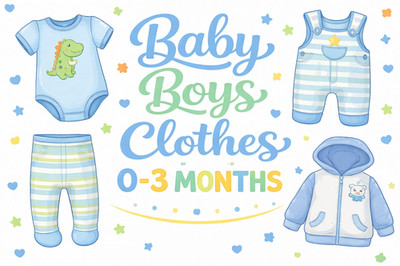 BABY BOYS CLOTHES CLOTHING - 0-3 MONTHS - BUILD A BUNDLE - MULTI LISTING