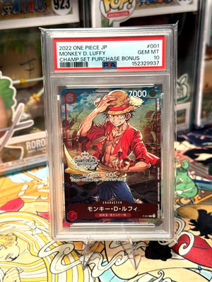 PSA10 PROMOS LUFFY CHAMPIONSHIP SET ルフィ Monkey D. Luffy One Piece 2022 Championship Set Promo Japanese