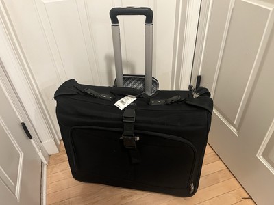  DELSEY Paris Sky Max 2.0 Black Nylon 2-Wheel Garment Bag, Black~24''~NEW NWT