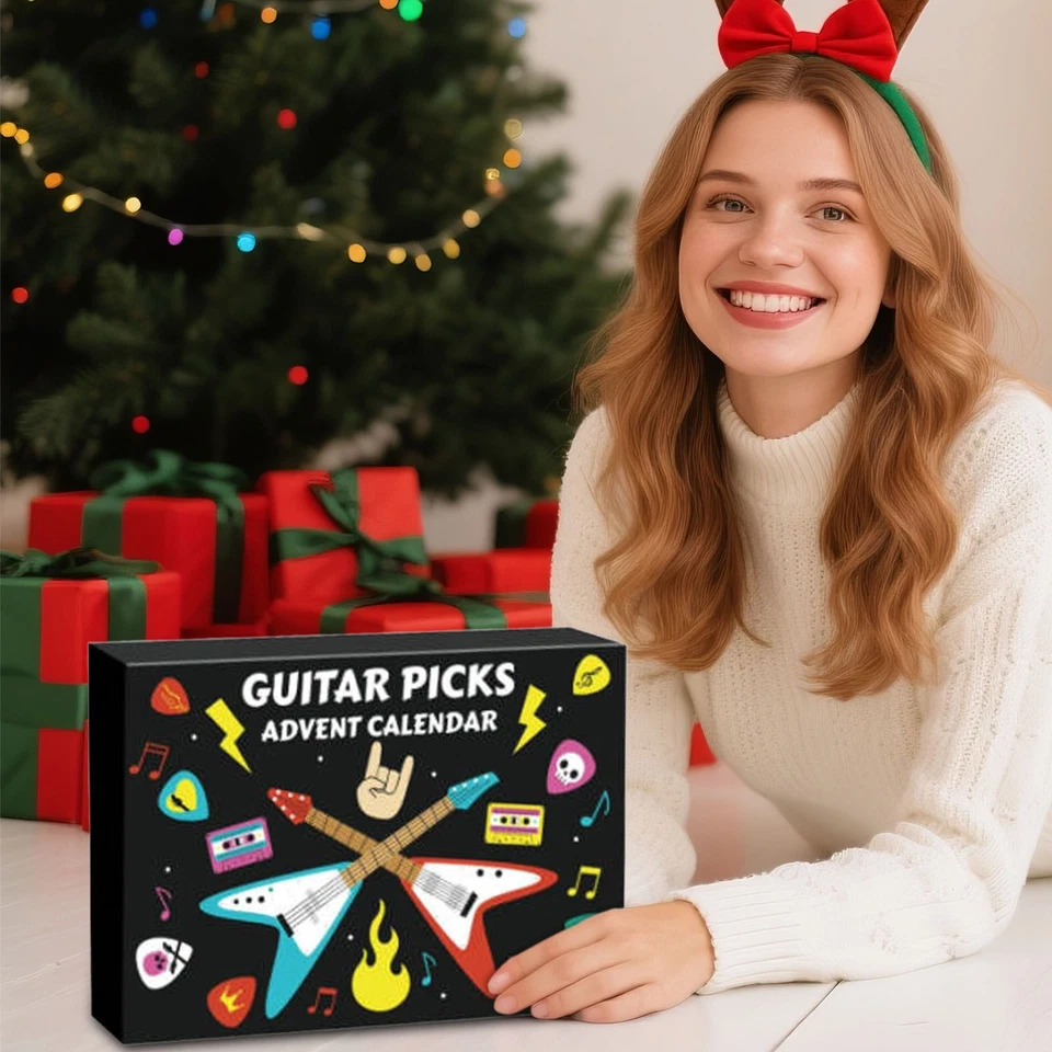  Guitar Picks Advent Calendars 2025, Guitar Player Christmas Countdown Calendar  - Image 4 of 4