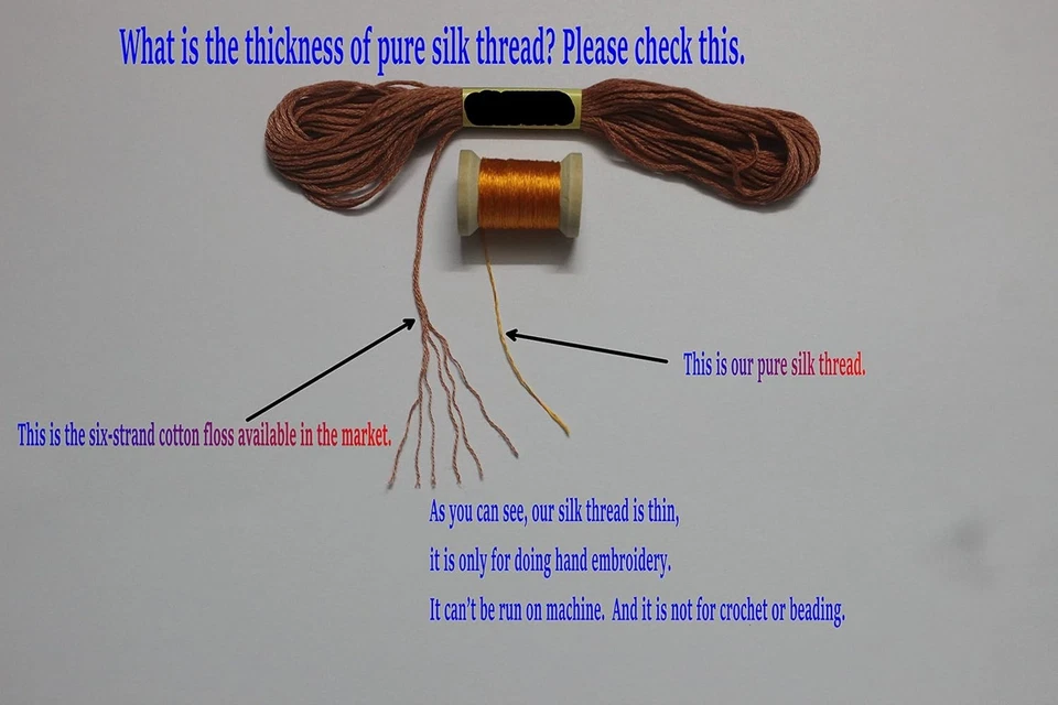 100% Natural Mulberry Silk Embroidery Thread - 30 Spools for Stunning Designs - Image 4 of 4