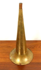 Original 15" All Brass Edison Phonograph Horn