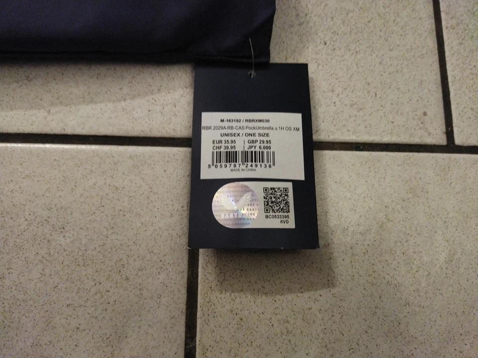 Red Bull Oracle Racing F1 Team Compact Logo Umbrella & Pouch - Photo 3/3