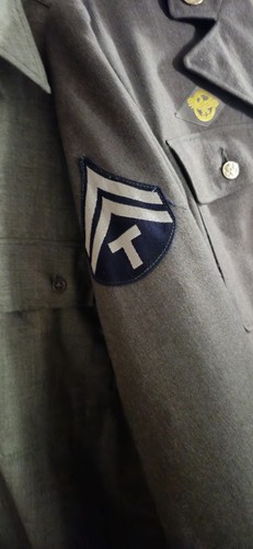 Vintage WW2 1942 US Army Class A Uniform 6th Infantry Division Bronze Star Pant - Picture 6 of 23