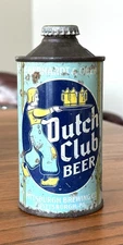 *Graphic* Dutch Lunch Low Profile Cone Top Beer Can-USBC 160-05 w/cap