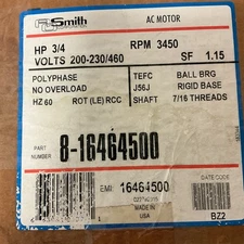 A.O. Smith Motor 8-164645-00