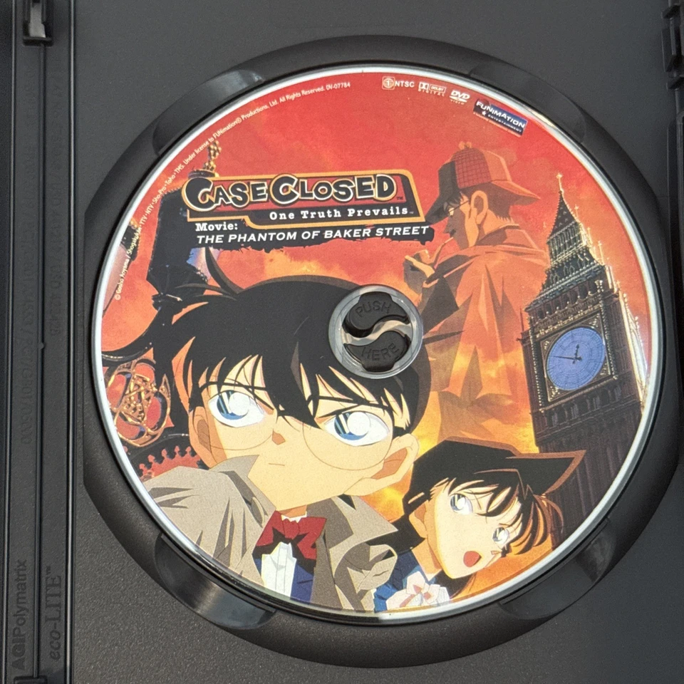 Case Closed Movie: The Phantom of Baker Street (DVD, 2010) RARE OOP Region 1 - Image 3 of 3