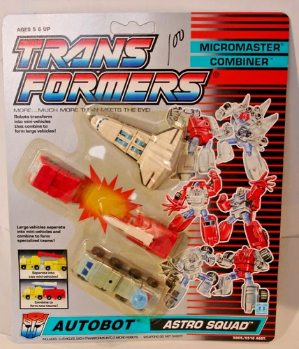 Transformers 1989 Autobot Combiners Astro Squad Sealed Mint On Card MOC