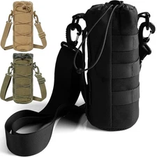 Tactical Bottle Pouch Military Hydration Carrier Storage Bag with Shoulder Strap