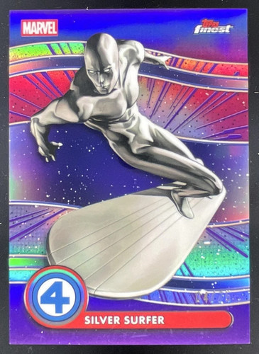 Silver Surfer #1 #CE-7 Marvel 2026 Topps Finest Fantastic Four Comic Excerpts Silver Surfer card