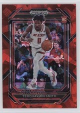 2023-24 Panini Prizm Draft Picks Red Ice Prizm Terquavion Smith #10 16i7