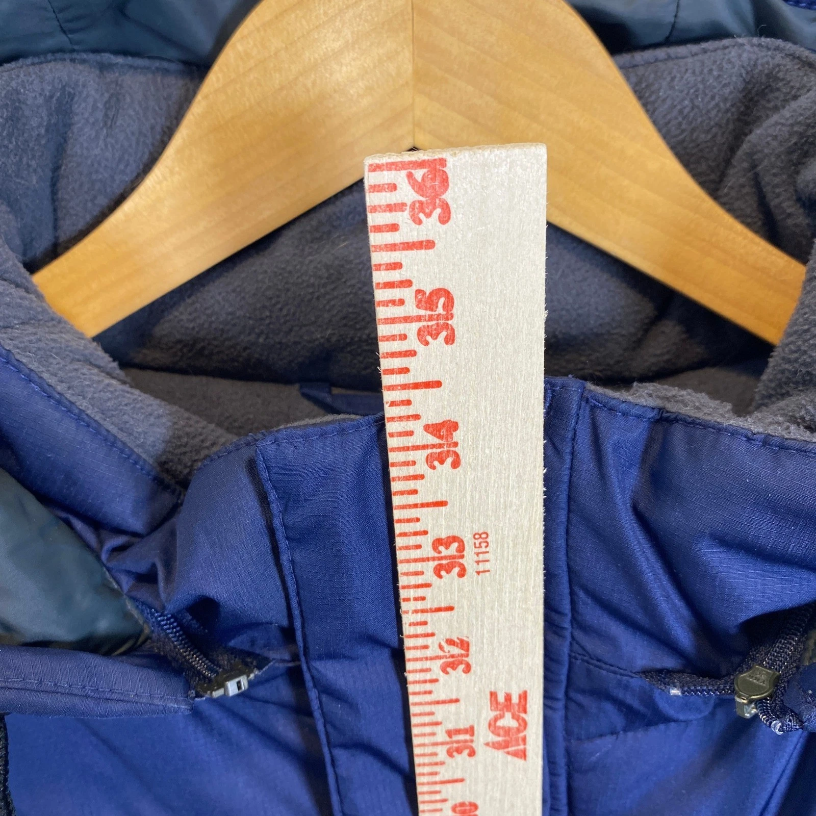 Nike Michigan Wolverines Storm-FIT Jacket Mens XL Blue Heavy Winter Parka Coat - product detail image 6
