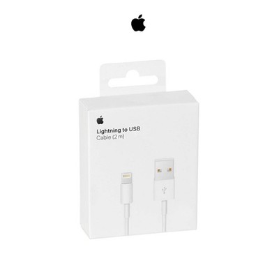 Apple Ladekabel - für Apple iPhone 2m USB 6 7 8 X 11 12 Pro iPad Magic Mac - OVP