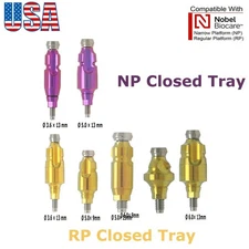 US Dental for Nobel Biocare Active Impression Transfer Coping Closed Tray NP/RP