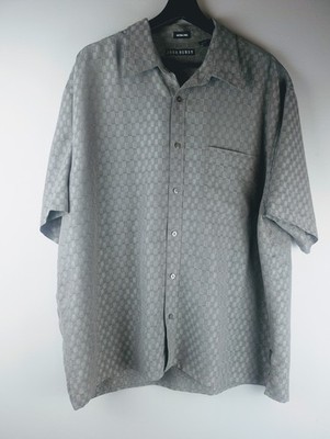 John Henry Men s Super Soft Button Down Shirt Ultra Feel S/Sleeve Sage Green XL