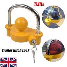 Trailer Tow Lock 50mm Tow Ball Towing Bar Security Coupler Adjustable 2 Keys