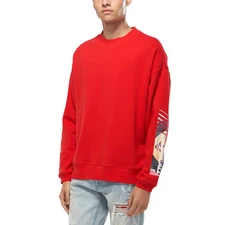 Konus Men's Oversize Sweatshirt in Red