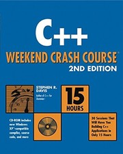 C++ Weekend Crash Course Paperback Stephen Randy Davis