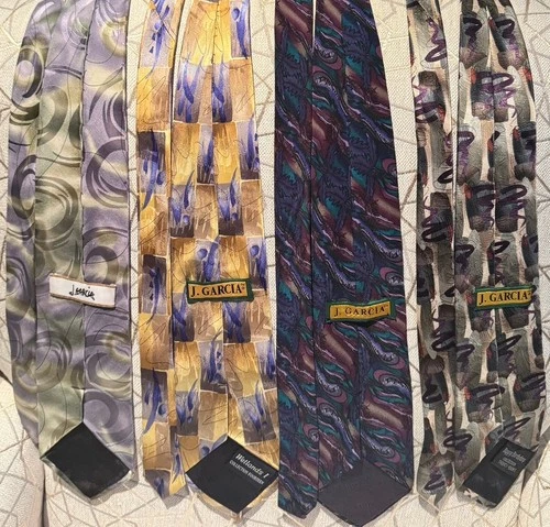 Lot of Four Jerry Garcia Neck Ties - product listing photo
