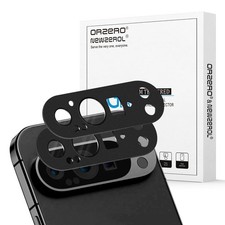 Orzero 2 Pack Camera Lens Protector Compatible for Google Pixel 9 Pro Black Prem